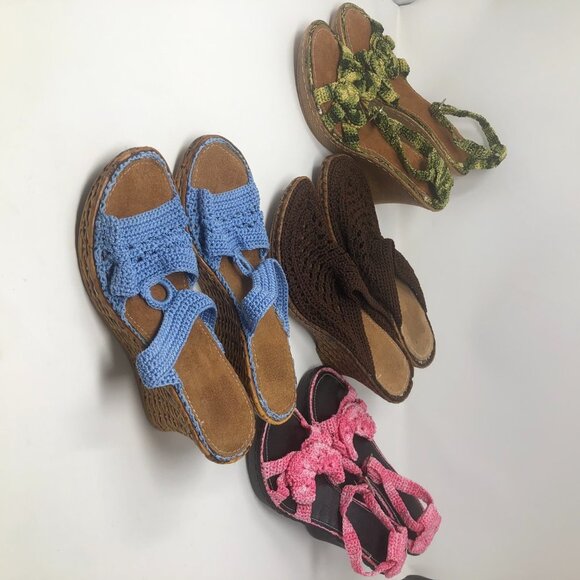 4 Pairs of Sandals - Made in Mexico Sz 7 - 7.5 - Picture 4 of 9